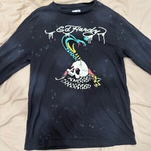 Christian Audigier x Ed Hardy Long Sleeve T-shirt